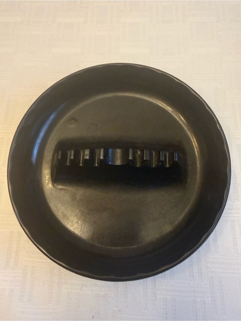 Vintage MCM Ges-Line 1960s Black Ashtray